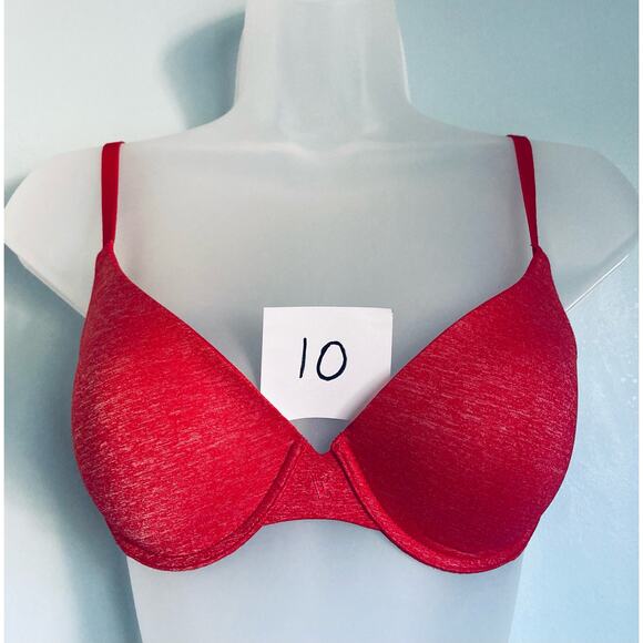 Victoria's Secret Bra Red Semi Demi 32D - Picture 8 of 8